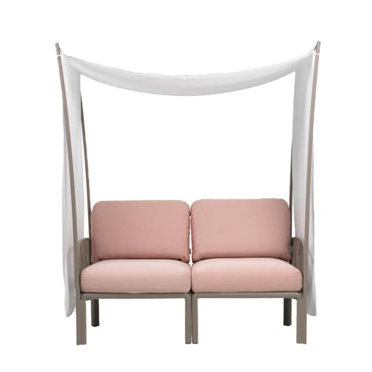 Fauteuil De Jardin*Komodo ombra 2 Canapé de jardin 2 places avec voile d'ombrage fabriqué en Italie