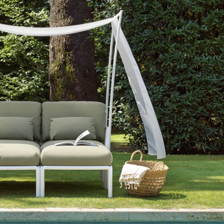 Fauteuil De Jardin*Komodo ombra 2 Canapé de jardin 2 places avec voile d'ombrage fabriqué en Italie