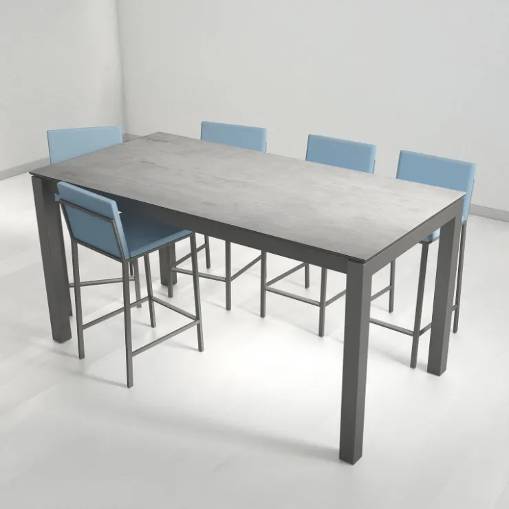 Cancio Table De Cuisine|Table Pour Petit Espace*Kyoto bar Table snack extensible en céramique et métal
