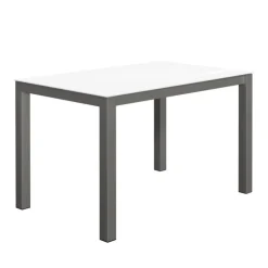 Cancio Table De Cuisine*Kyoto bar Table snack moderne extensible en verre et métal