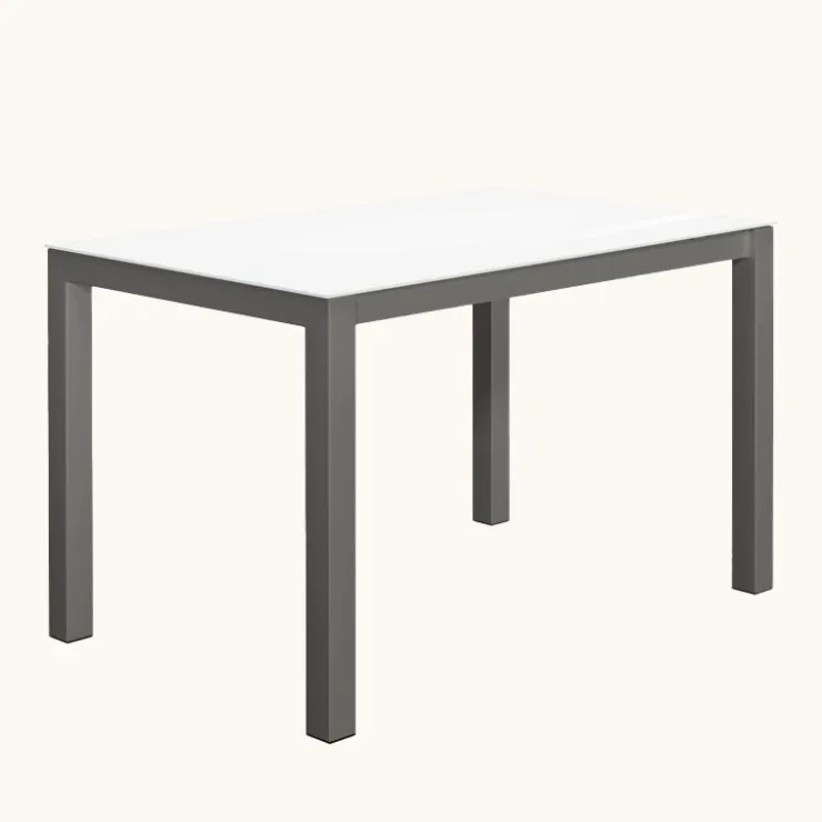 Cancio Table De Cuisine*Kyoto bar Table snack moderne extensible en verre et métal