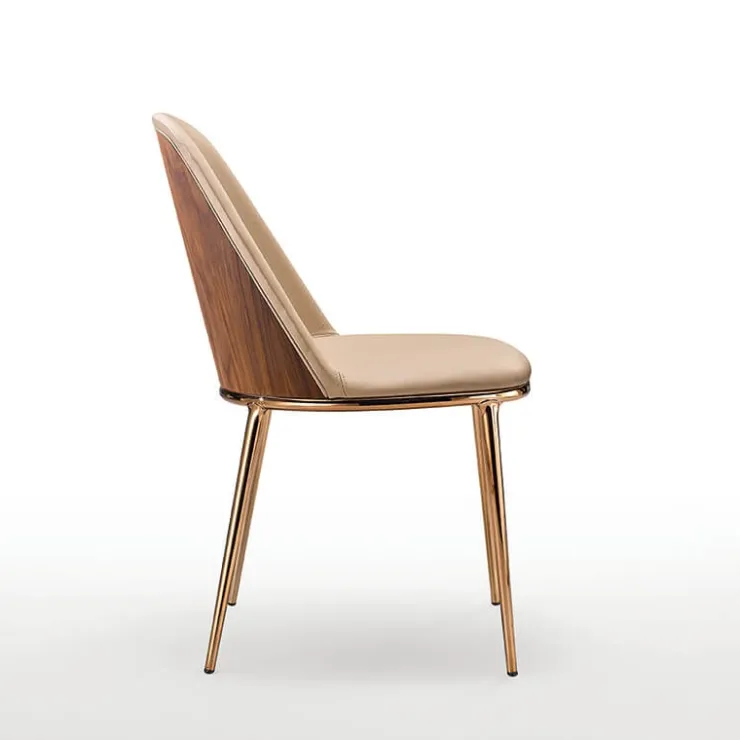 Midj Chaise Pour Chambre|Chaise De Cuisine*Léa ® Chaise design italienne avec dos du dossier en bois