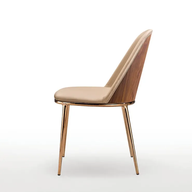 Midj Chaise Pour Chambre|Chaise De Cuisine*Léa ® Chaise design italienne avec dos du dossier en bois