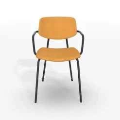 Perfecta Chaise De Salle à Manger|Chaise Salon*Lago Chaise avec accoudoirs rétro et revêtement en tissu