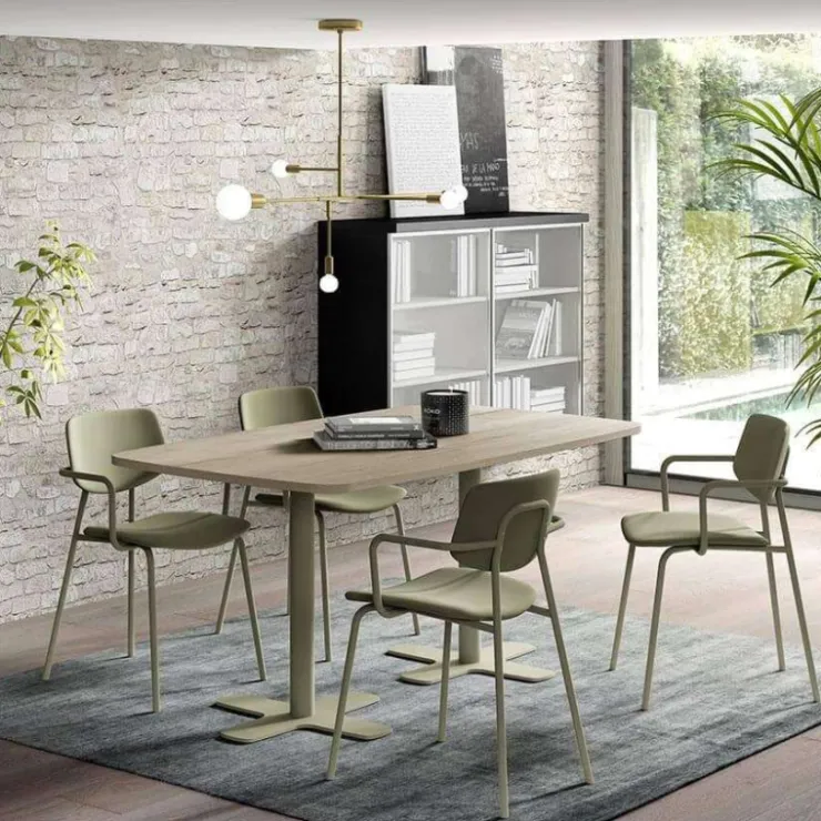 Perfecta Chaise De Cuisine|Chaise De Salle à Manger*Lago Chaise avec accoudoirs vintage rembourrée en simili