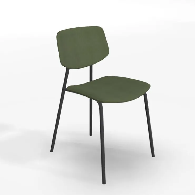 Perfecta Chaise De Salle à Manger|Chaise Salon*Lago Chaise vintage en tissu et structure métal
