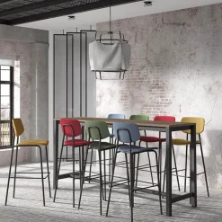 Perfecta Tabouret De Bar (assise +/- 80 Cm)*Lago Tabouret de bar style vintage rembourré en simili
