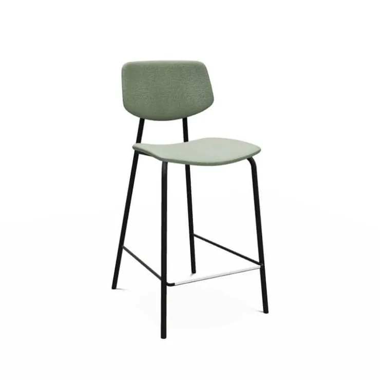 Perfecta Tabouret Snack (assise +/- 65 Cm)|Tabouret De Bar (assise +/- 80 Cm)*Lago Tabouret snack en tissu inspiration rétro fabriqué en Belgique