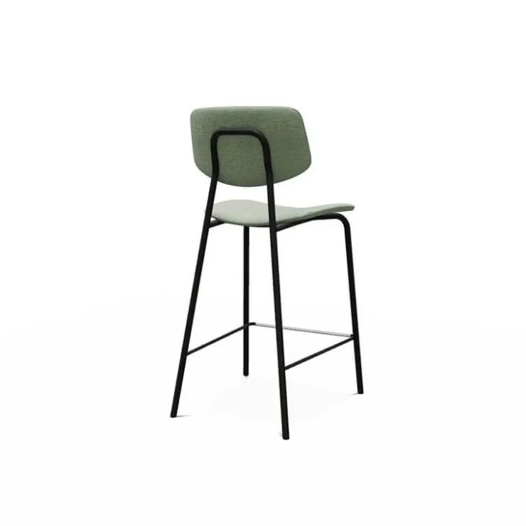 Perfecta Tabouret Snack (assise +/- 65 Cm)|Tabouret De Bar (assise +/- 80 Cm)*Lago Tabouret snack en tissu inspiration rétro fabriqué en Belgique