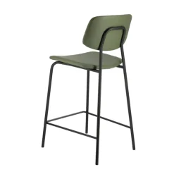 Perfecta Tabouret Snack (assise +/- 65 Cm)|Tabouret De Bar (assise +/- 80 Cm)*Lago Tabouret snack vintage rembourré en simili fabriqué en Belgique