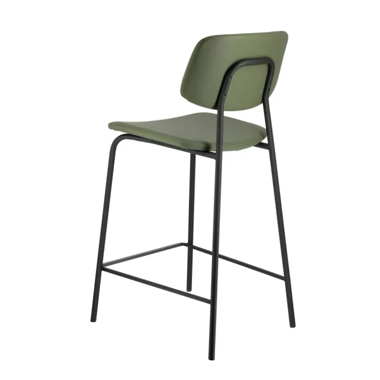 Perfecta Tabouret Snack (assise +/- 65 Cm)|Tabouret De Bar (assise +/- 80 Cm)*Lago Tabouret snack vintage rembourré en simili fabriqué en Belgique