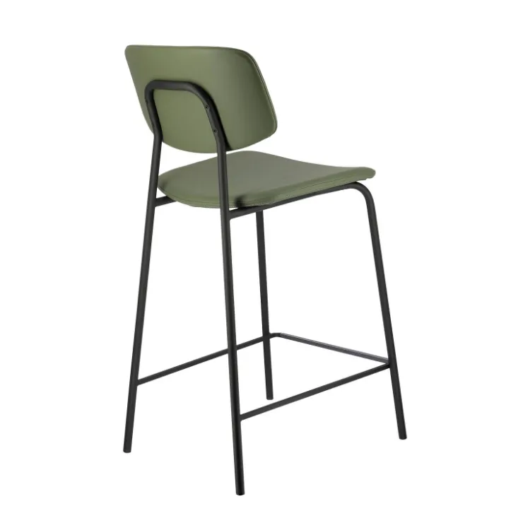 Perfecta Tabouret Snack (assise +/- 65 Cm)|Tabouret De Bar (assise +/- 80 Cm)*Lago Tabouret snack vintage rembourré en simili fabriqué en Belgique