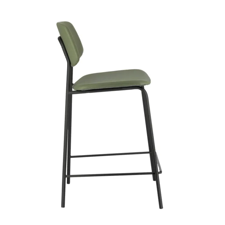Perfecta Tabouret Snack (assise +/- 65 Cm)|Tabouret De Bar (assise +/- 80 Cm)*Lago Tabouret snack vintage rembourré en simili fabriqué en Belgique