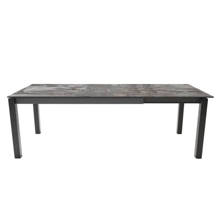 Cancio Table De Cuisine|Table De Salle à Manger*Lakera Table en Dekton rectangulaire extensible avec pieds en métal