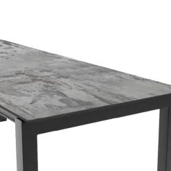 Cancio Table De Cuisine|Table De Salle à Manger*Lakera Table en Dekton rectangulaire extensible avec pieds en métal