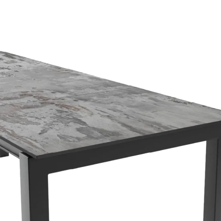 Cancio Table De Cuisine|Table De Salle à Manger*Lakera Table en Dekton rectangulaire extensible avec pieds en métal