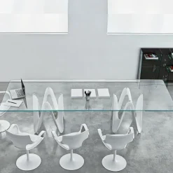 Sovet Italia Table De Salle à Manger*Lambda Sovet® Table de salle à manger design en verre 320 x 120 cm