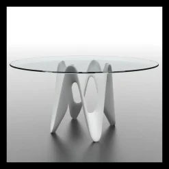 Sovet Italia Table De Salle à Manger*Lambda Sovet® Table ronde design en verre
