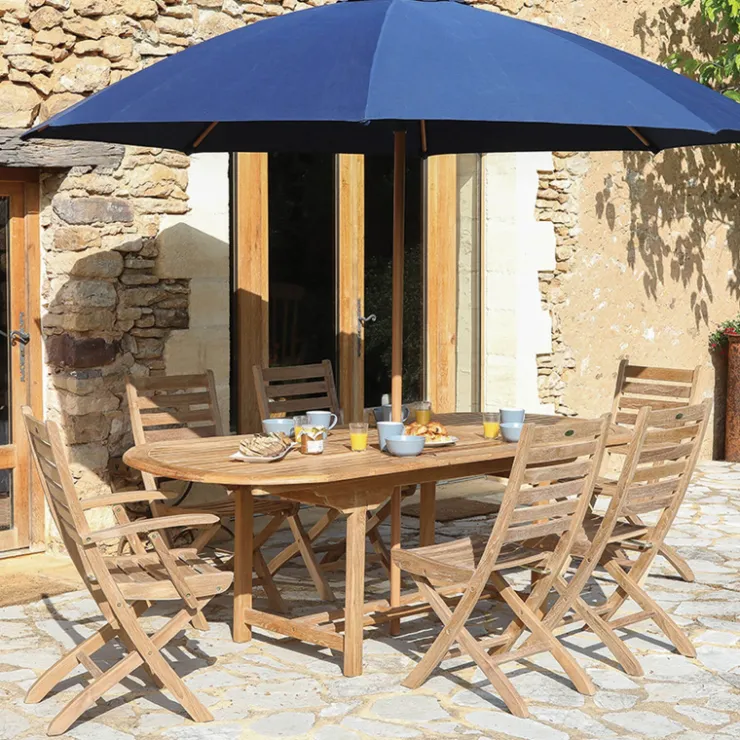 Medicis Table De Jardin*LandryTable de jardin ovale en teck extensible
