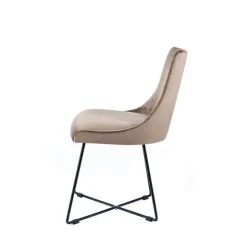Sessio Chaise De Salle à Manger|Chaise Salon*Lars Chaise design en tissu et pieds filaires en métal