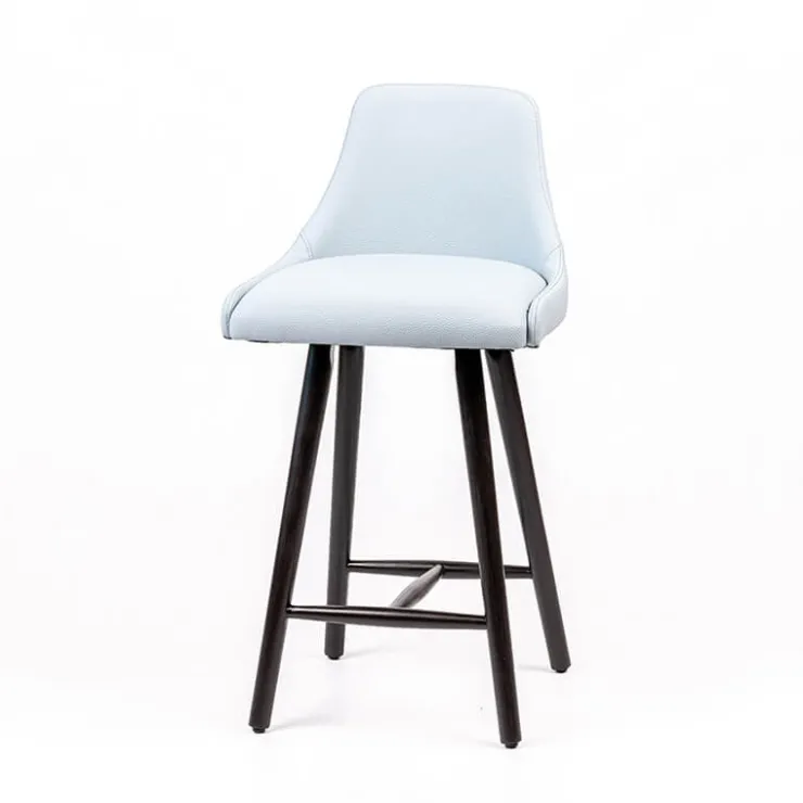 Sessio Tabouret Snack (assise +/- 65 Cm)|Tabouret De Bar (assise +/- 80 Cm)*Lars Tabouret snack rembourré avec pieds bois