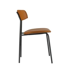Perfecta Chaise De Cuisine|Chaise De Salle à Manger*Lazio Chaise belge style rétro en simili avec pieds en métal