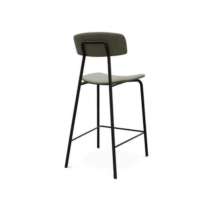 Perfecta Tabouret Snack (assise +/- 65 Cm)|Tabouret De Bar (assise +/- 80 Cm)*Lazio Tabouret snack de style vintage en tissu fabriqué en Belgique