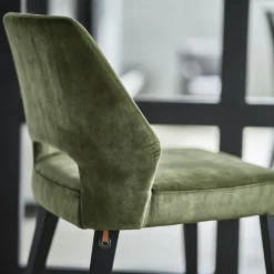 Mobitec Chaise De Salle à Manger|Chaise Salon*Lena ® Chaise ajourée en tissu et pieds bois style moderne