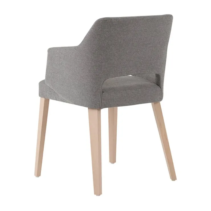 Mobitec Chaise De Salle à Manger|Chaise Salon*Lena ® Fauteuil scandinave bois et tissu avec dossier ajouré