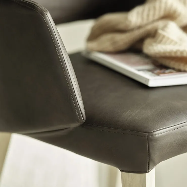 Mobitec Chaise De Salle à Manger|Chaise Salon*Lena ® Fauteuil scandinave bois et tissu avec dossier ajouré