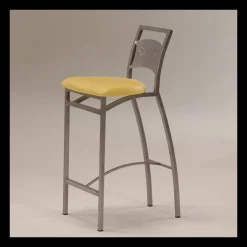 Carrier Tabouret Snack (assise +/- 65 Cm)|Tabouret De Bar (assise +/- 80 Cm)*Liane ® Tabouret snack en synthétique et métal dossier motif style industriel
