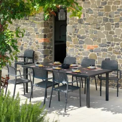 Table De Jardin*Libeccio Table de jardin extensible en polypropylène et aluminium