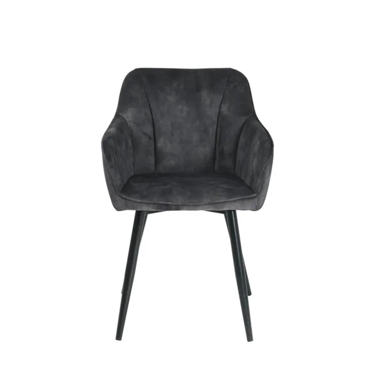 Chaise De Salle à Manger|Fauteuil De Salon*LisonFauteuil cosy en tissu avec pieds en métal