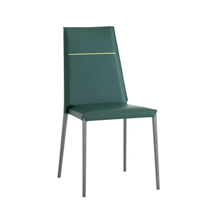 Airnova Chaise De Salle à Manger*Lolas S Chaise en croûte de cuir fabrication italienne avec liseré