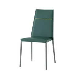 Airnova Chaise De Salle à Manger*Lolas S Chaise en croûte de cuir fabrication italienne avec liseré