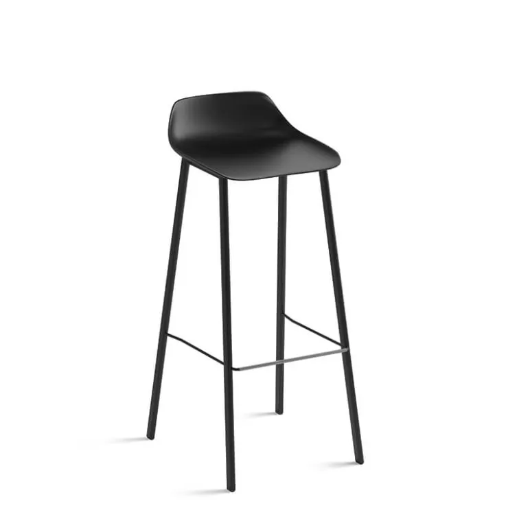 Perfecta Tabouret De Bar (assise +/- 80 Cm)*Louis Tabouret de bar en polypropylène avec pieds en métal fabrication belge