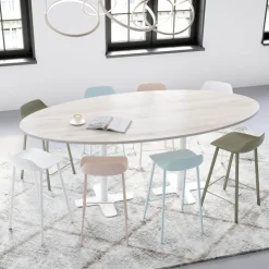 Perfecta Tabouret Snack (assise +/- 65 Cm)|Tabouret De Bar (assise +/- 80 Cm)*Louis Tabouret snack moderne en polypropylène