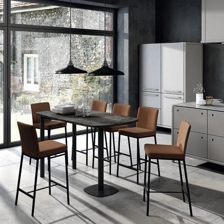 Perfecta Table Pour Petit Espace|Table De Cuisine*Lucca Table snack de cuisine demi