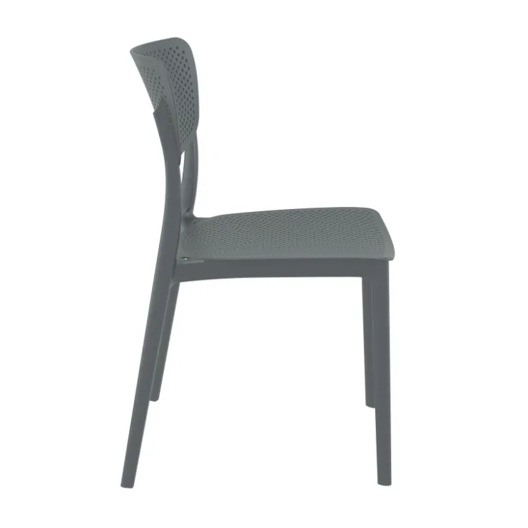 Chaise De Cuisine|Chaise De Salle à Manger*Lucy Chaise moderne en polypropylène micro perforé