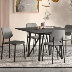 Perfecta Chaise De Salle à Manger*Lugano Chaise de séjour en tissu et pieds en métal