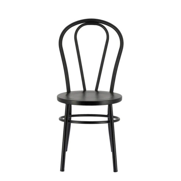 Chaise De Cuisine*MadinaChaise bistrot vintage en métal noir