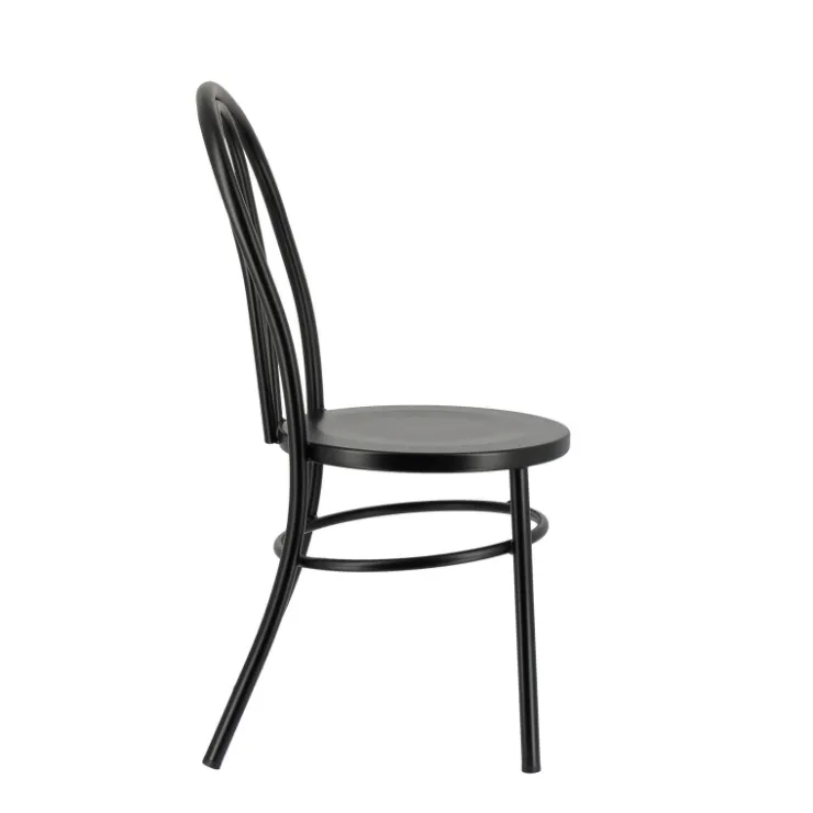Chaise De Cuisine*MadinaChaise bistrot vintage en métal noir
