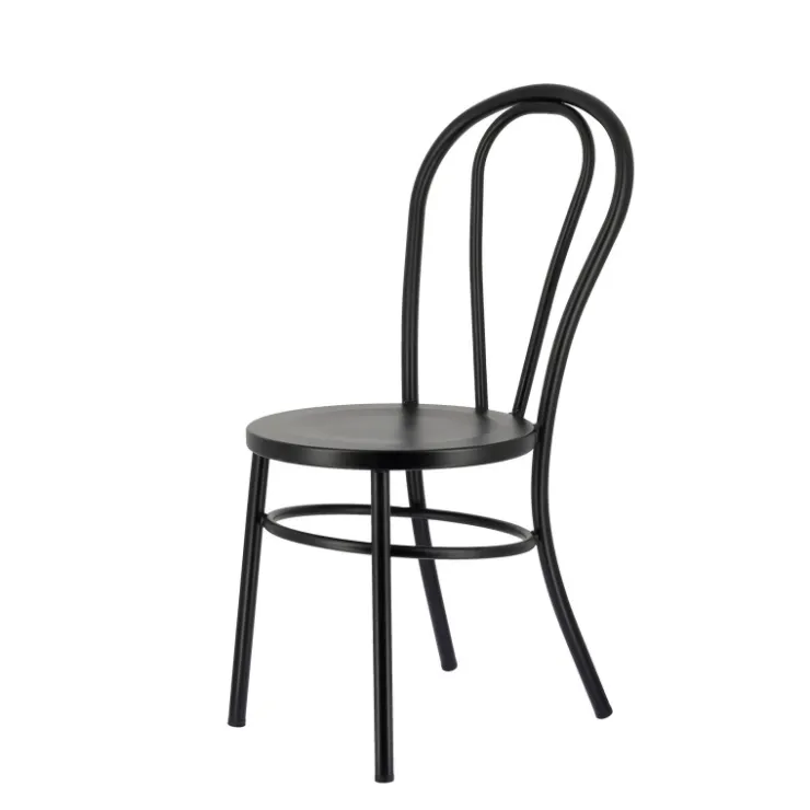 Chaise De Cuisine*MadinaChaise bistrot vintage en métal noir