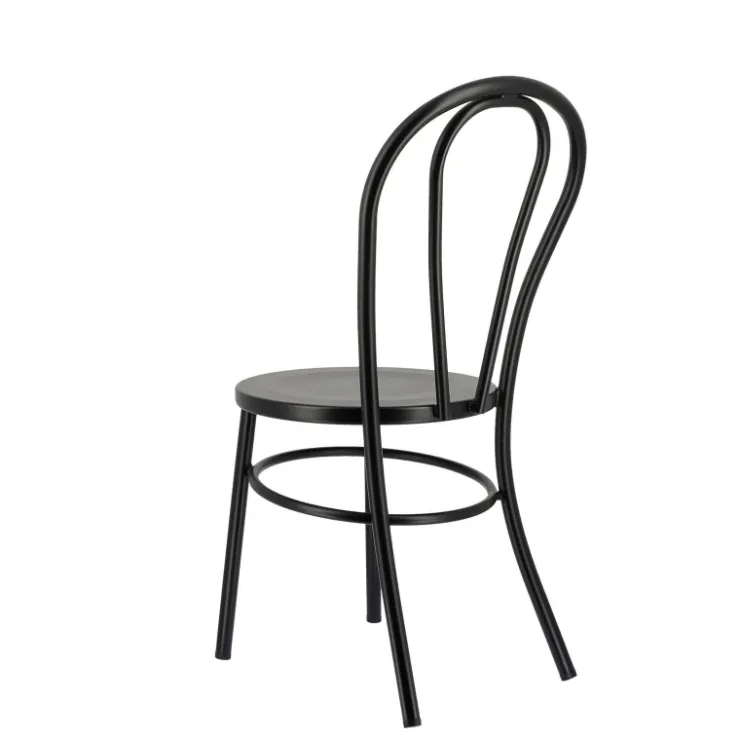 Chaise De Cuisine*MadinaChaise bistrot vintage en métal noir