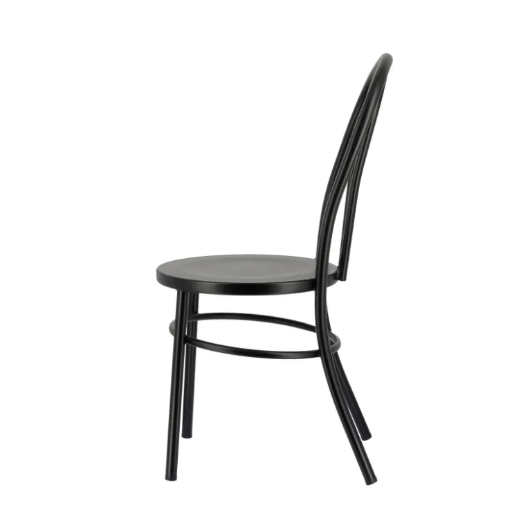 Chaise De Cuisine*MadinaChaise bistrot vintage en métal noir