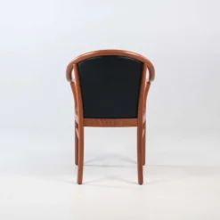 Chaise De Salle à Manger|Fauteuil De Salon*Manuela Fauteuil bridge en bois avec assise et dossier rembourrés