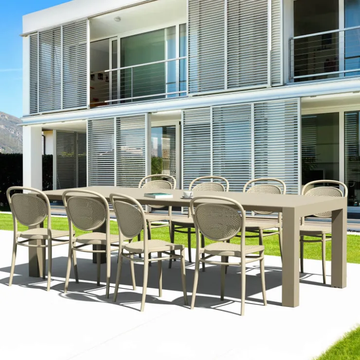 Chaise De Jardin*Marcel Chaise de jardin moderne empilable en polypropylène
