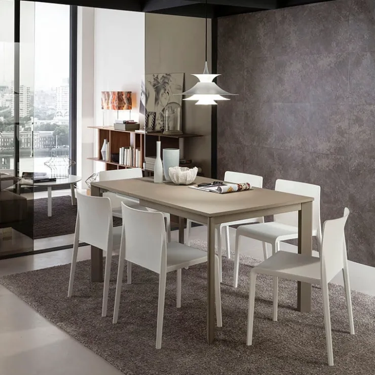 La primavera Table De Salle à Manger*Mario Super Quadrato Table carrée extensible italienne en fénix