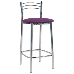 Bailen Tabouret Snack (assise +/- 65 Cm)|Tabouret De Bar (assise +/- 80 Cm)*Marta Tabouret snack de cuisine en métal assise rembourrée