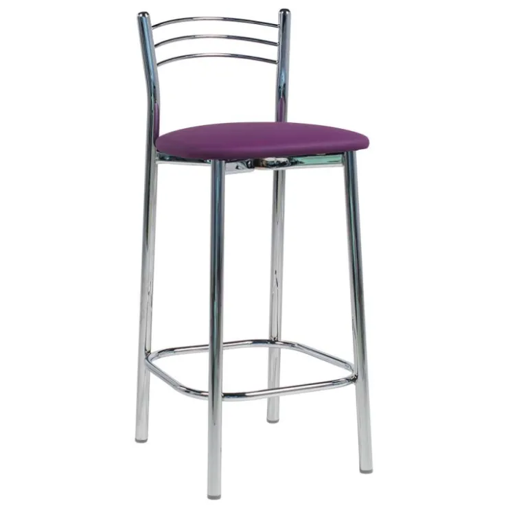 Bailen Tabouret Snack (assise +/- 65 Cm)|Tabouret De Bar (assise +/- 80 Cm)*Marta Tabouret snack de cuisine en métal assise rembourrée